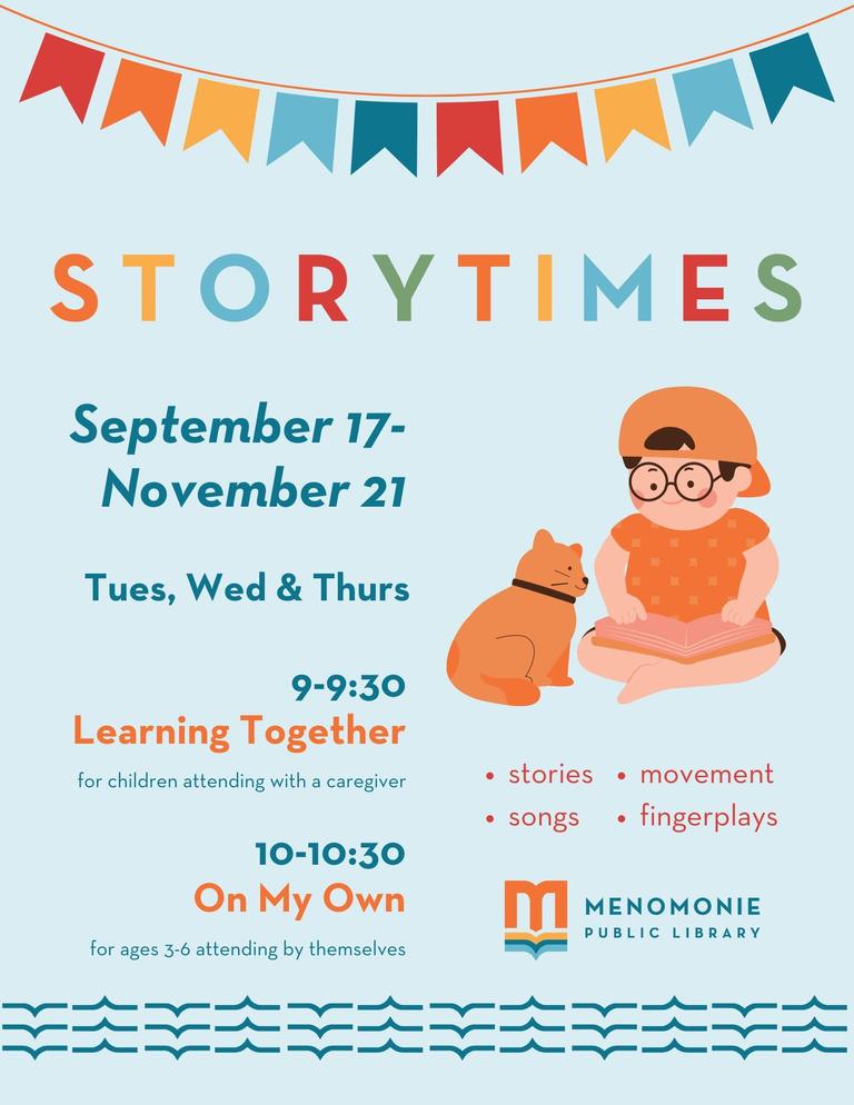 Menomonie Public Library Storytimes